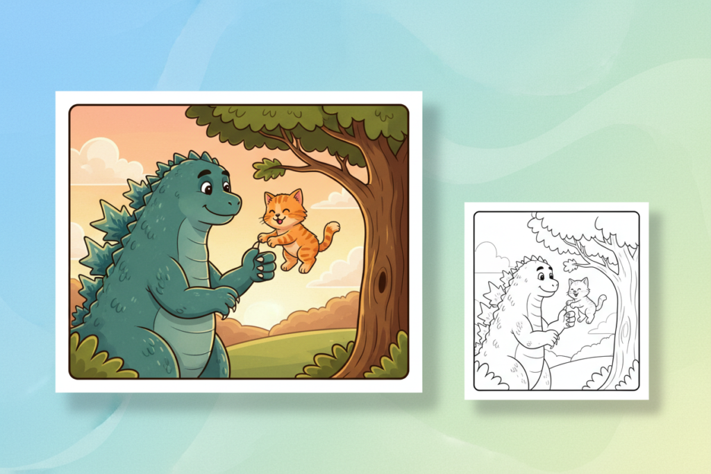 godzilla-carefully-using-one-massive godzilla coloring pages