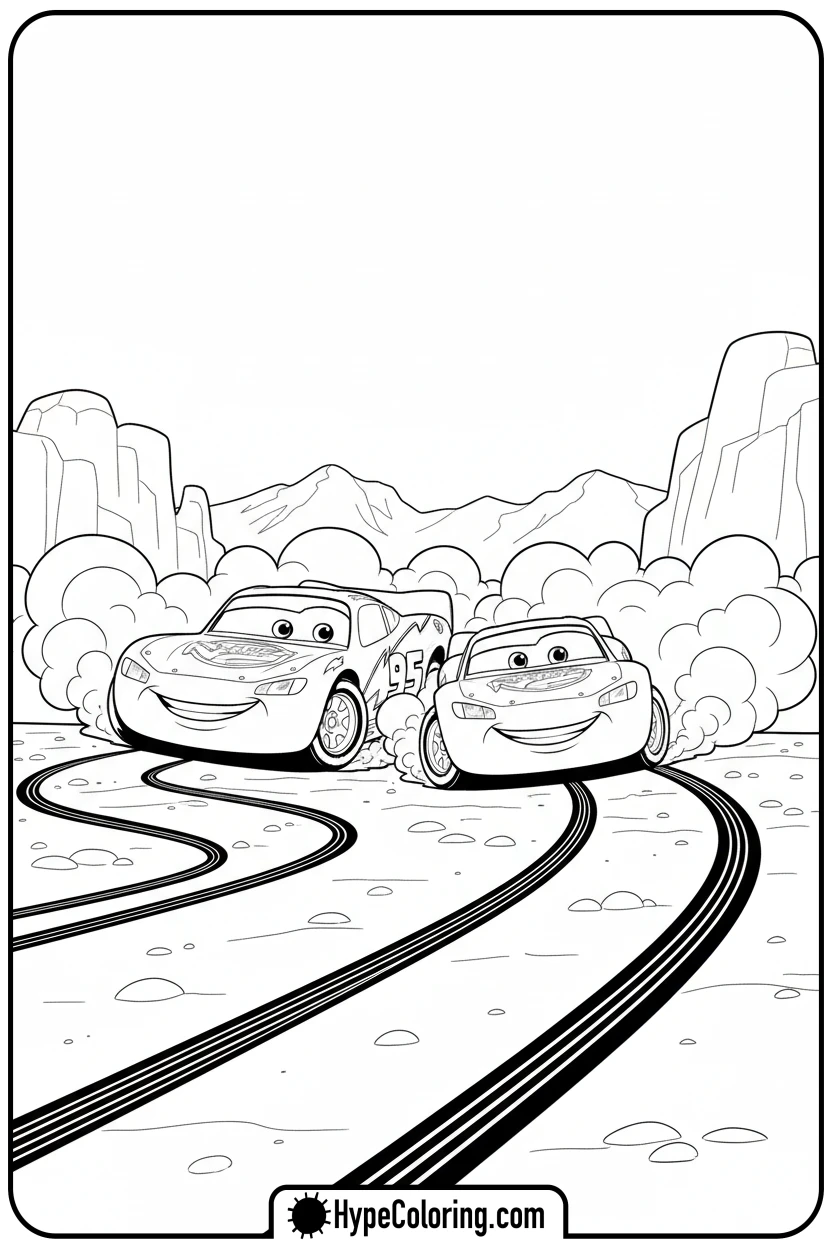 lightning-mcqueen-training-cruz - lightning mcqueen coloring pages