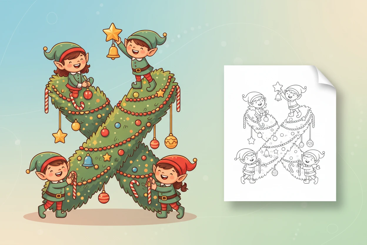 a-sleepy-santa-claus-having - Christmas alphabet coloring pages
