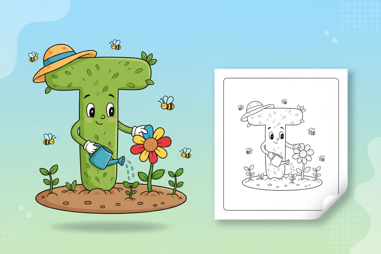letter-f-fishing-patiently-by - alphabet letters printable