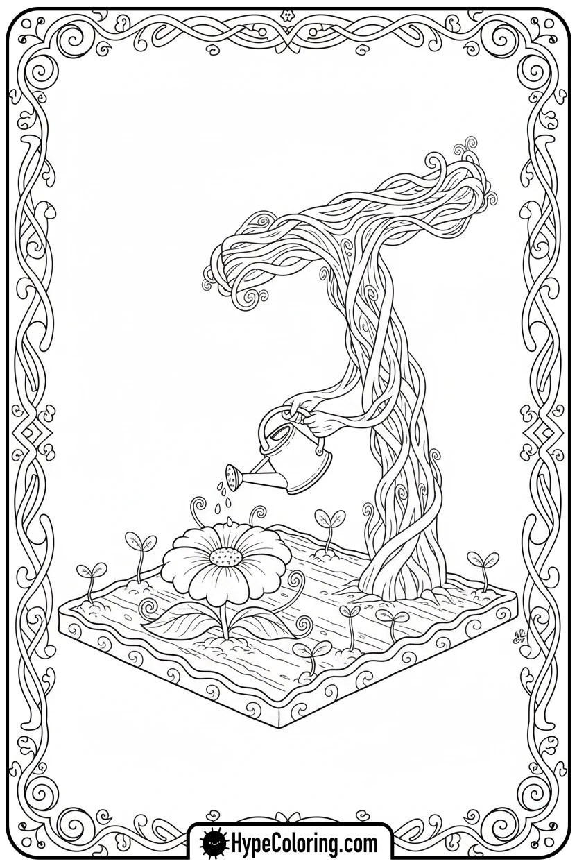 letter-t-gardening - alphabet letters printable