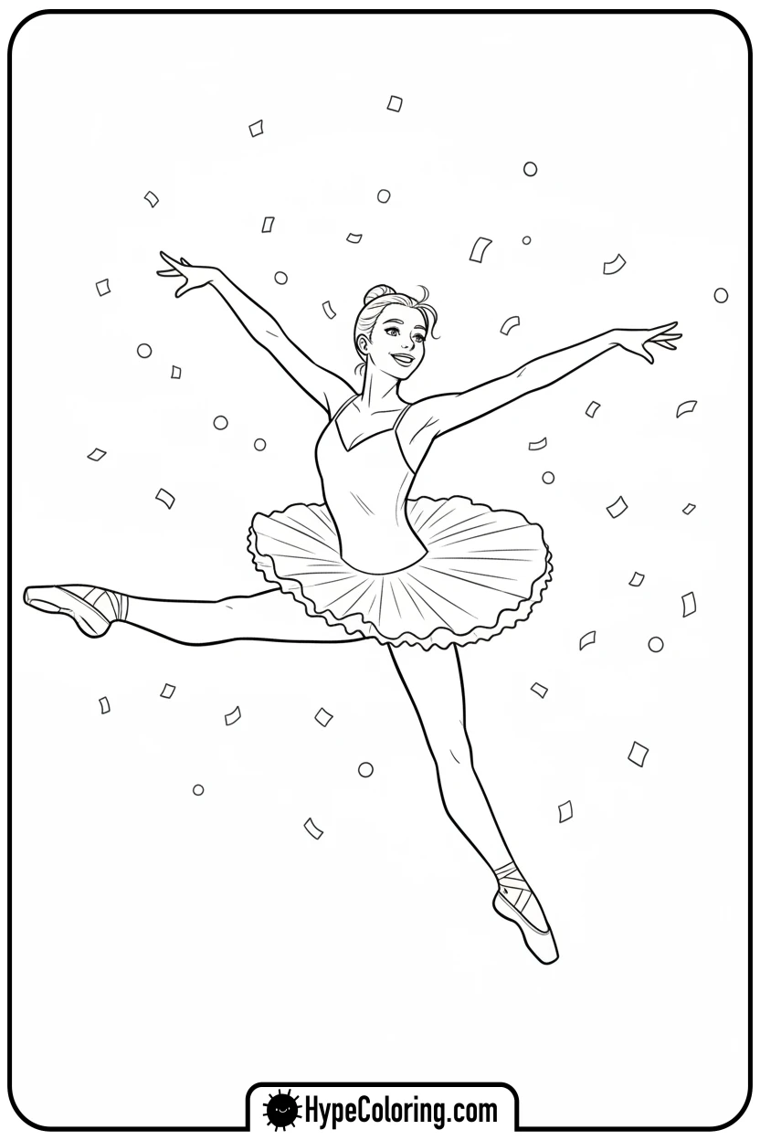 ballerina-jumping-in-grand-jet - ballerina coloring pages​
