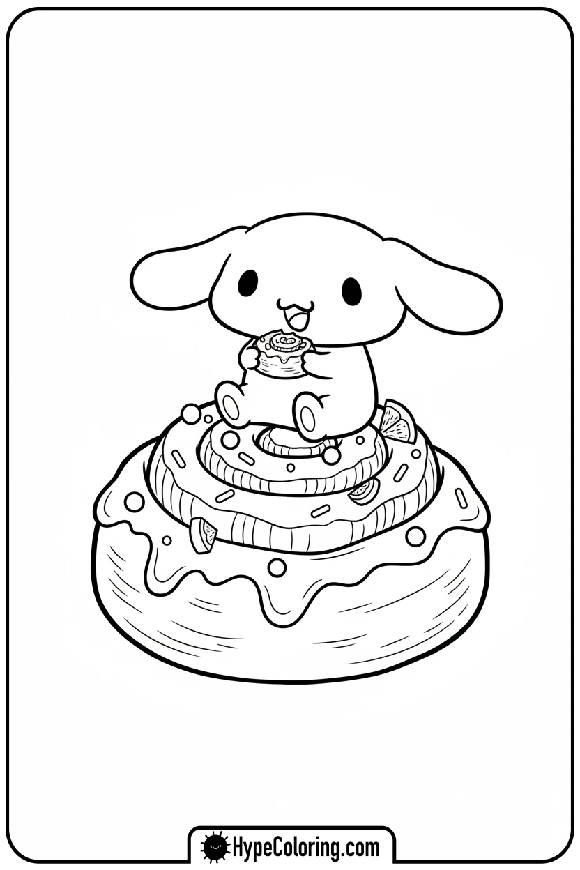 cinnamonroll-eating-giant-cinnamon-roll - cinnamon roll coloring pages