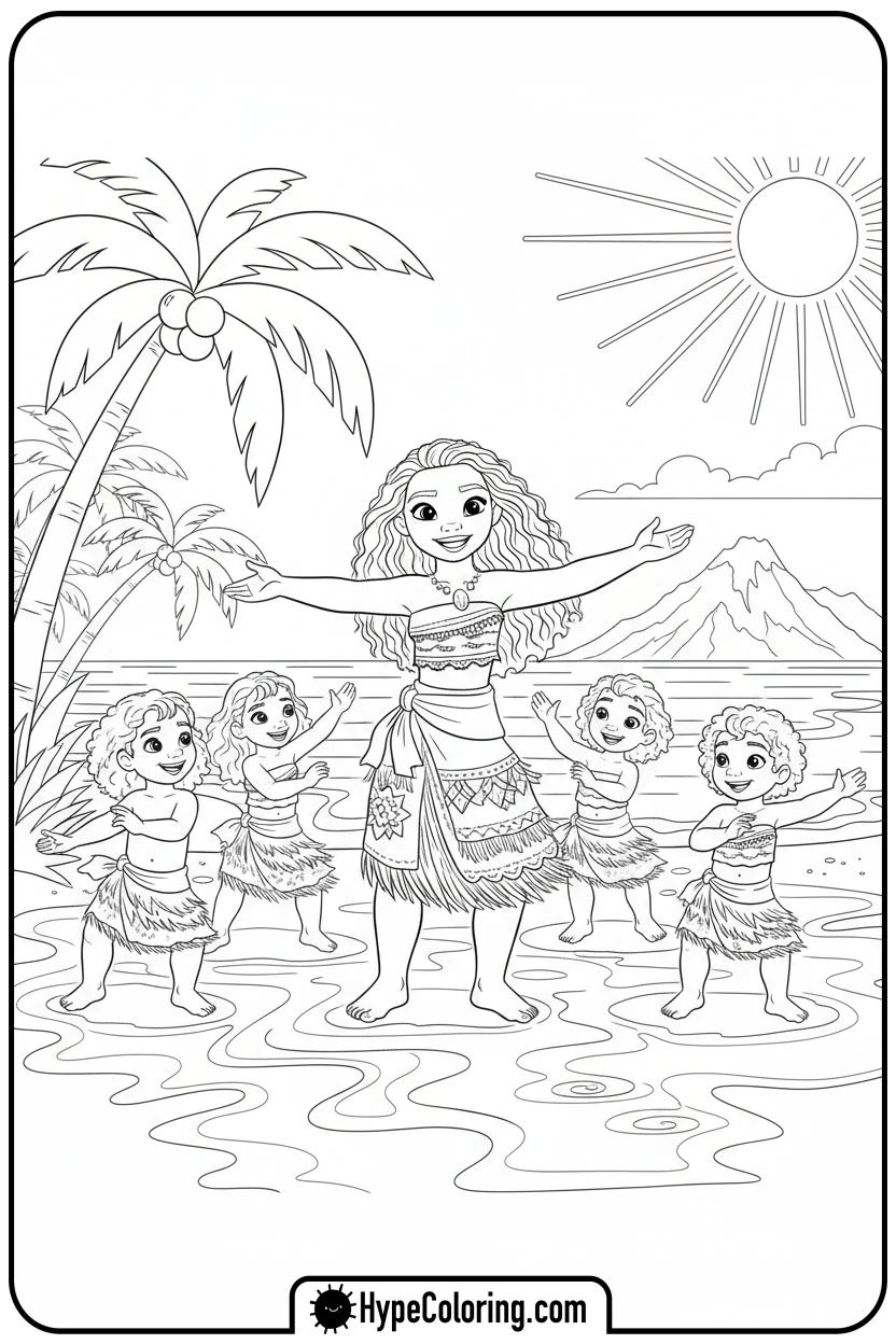 moana-teaching-island-dance - moana 2 coloring pages