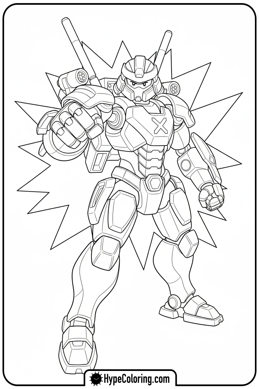 nya-as-samurai-x-mech - ninjago coloring pages