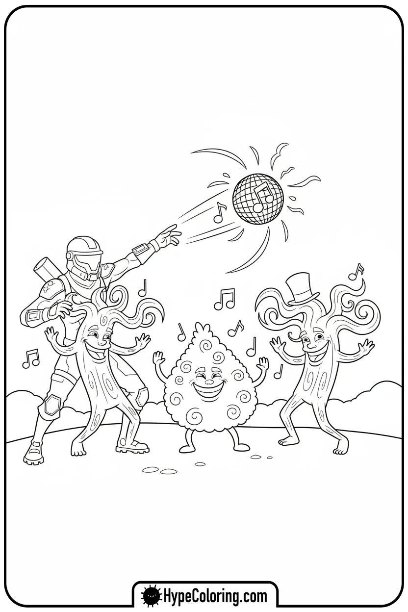 fortnite-character-boogie-bomb - fortnite coloring pages