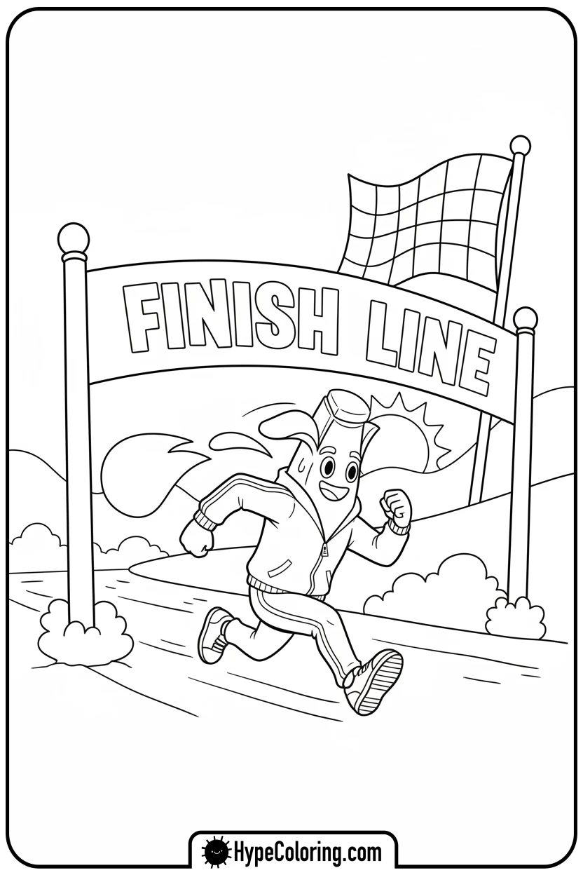 fortnite-character-running-race - fortnite coloring pages