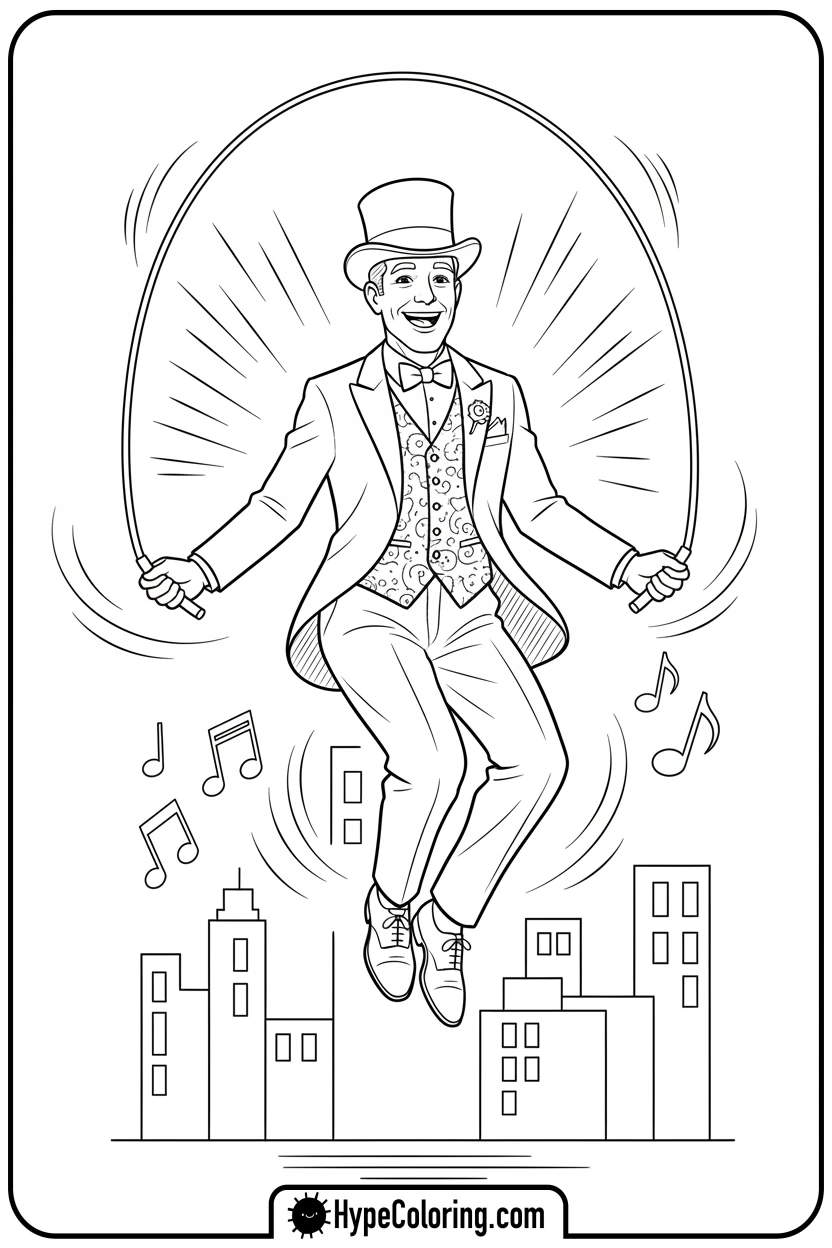 dandy-skipping-rope - dandy's world coloring pages
