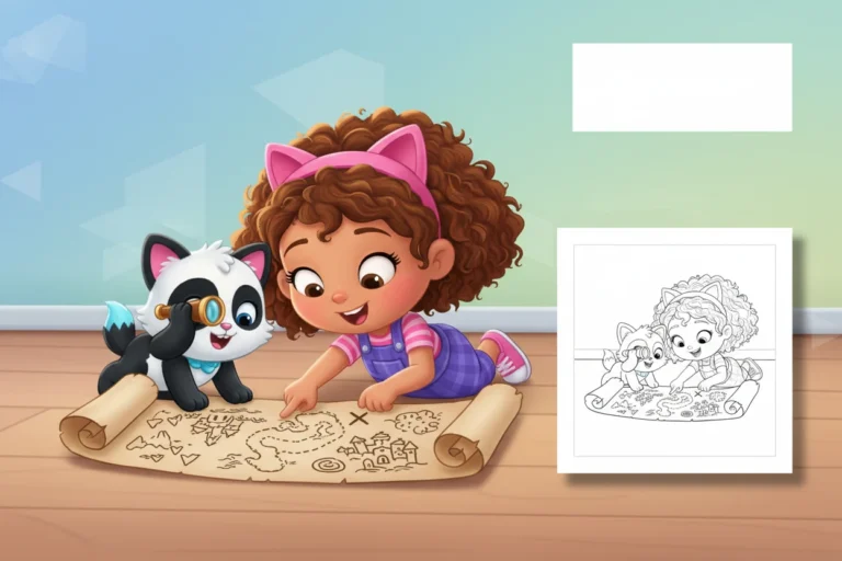 gabby-and-pandy-paws-peering - gabby dollhouse coloring pages