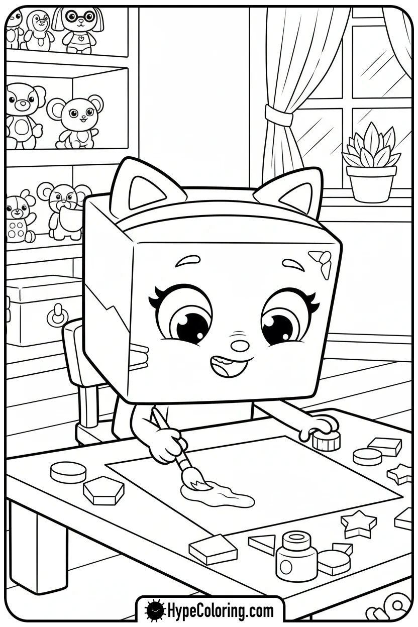 baby-box-crafting-paper - gabby dollhouse coloring pages