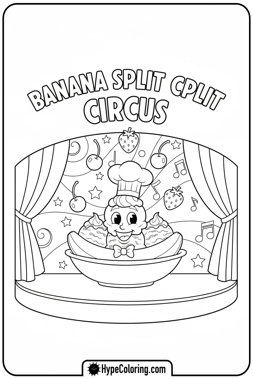 banana-split-juggling-fruit - coloring pages for ice cream