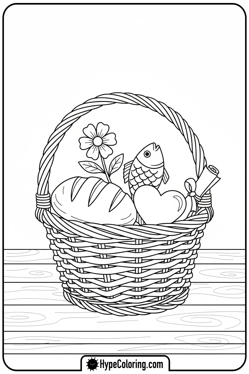 basket-of-blessings - bible verse coloring pages