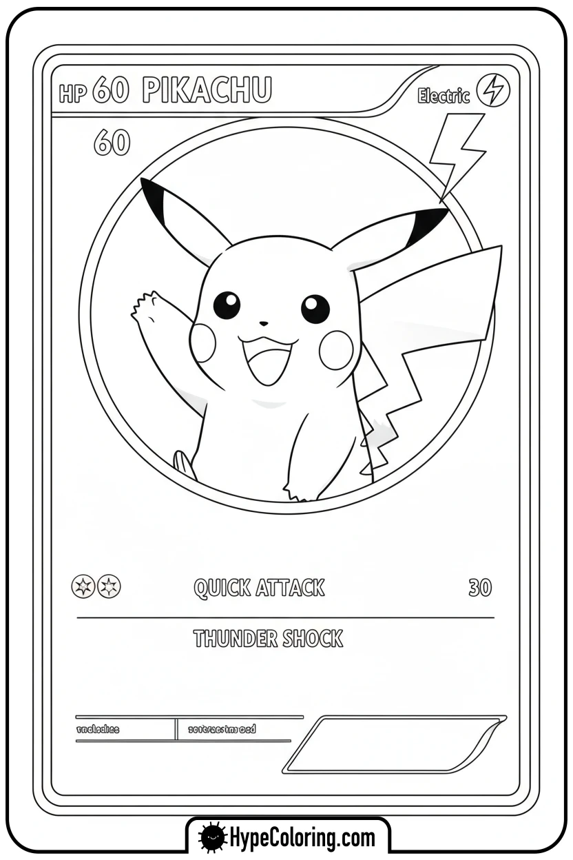 pikachu-waving-from-inside-card - coloring pages of pokemon cards