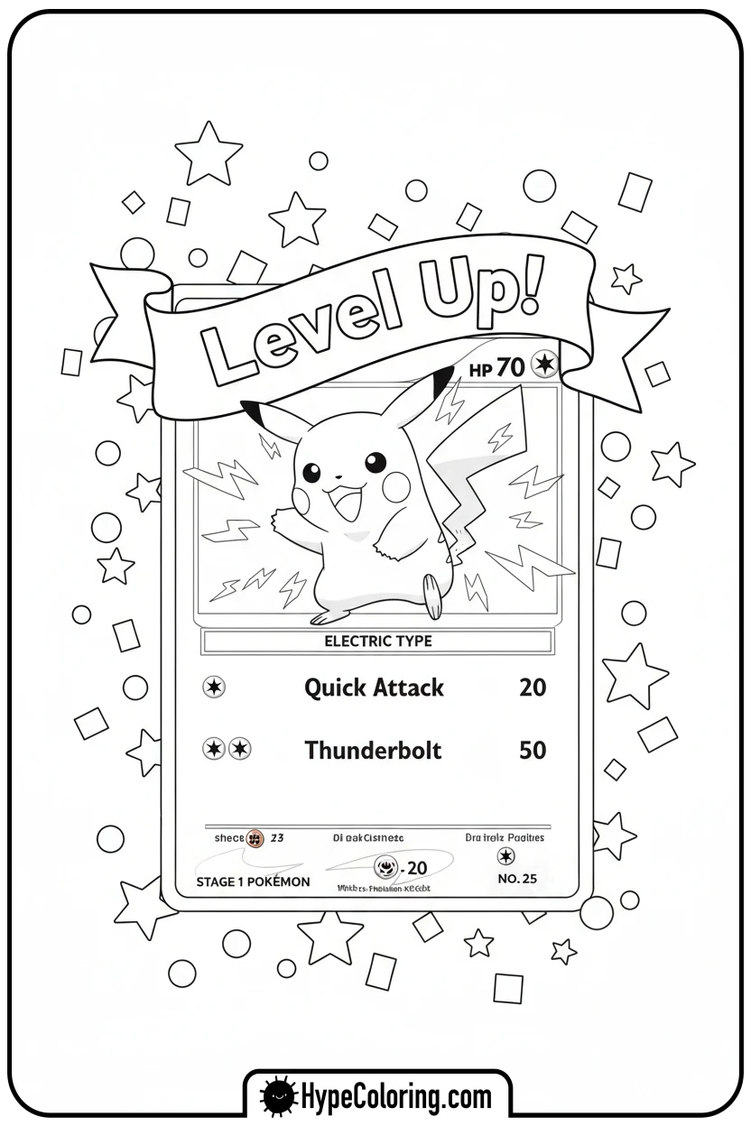 pokemon-card-with-level-up-banner - coloring pages of pokemon cards