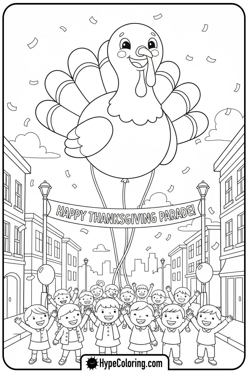 turkey-parade-balloon - free printable 2025 coloring pages calendar november