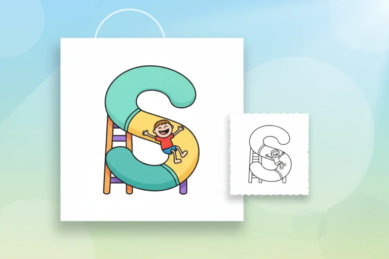 a-wavy-letter-s-transformed - letter s coloring pages