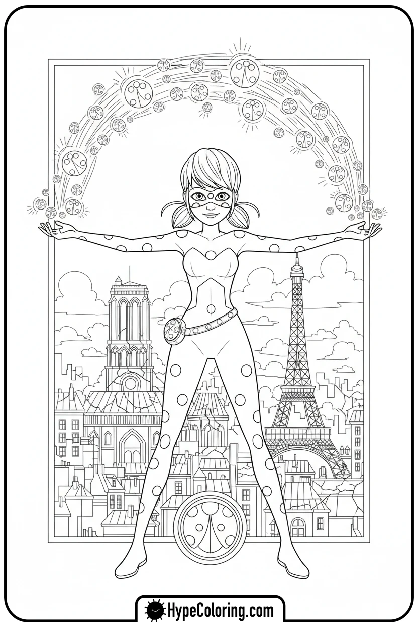 ladybug-restoring-city - miraculous ladybug coloring pages