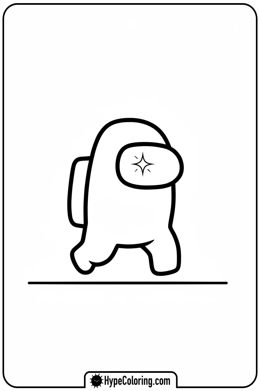 crewmate-walking - among us coloring pages