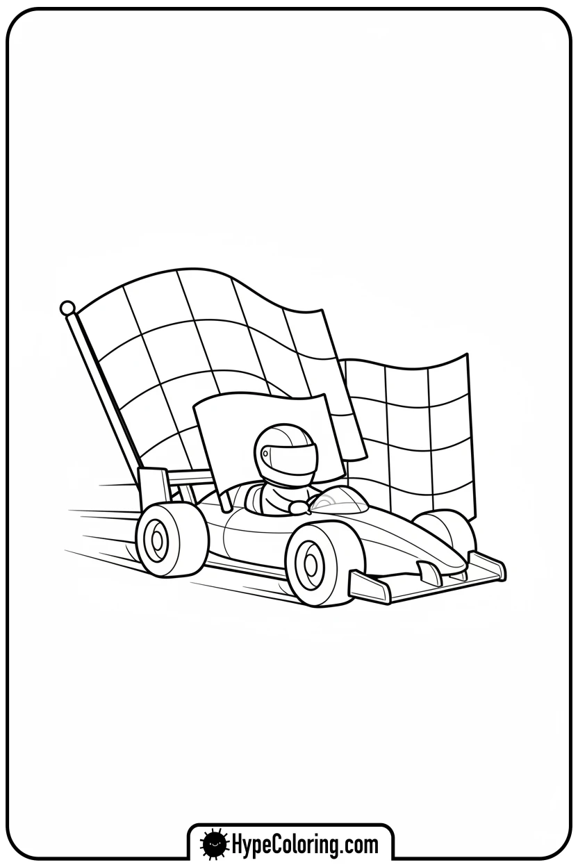 monaco-flag-racing-a-car - monaco flag coloring page
