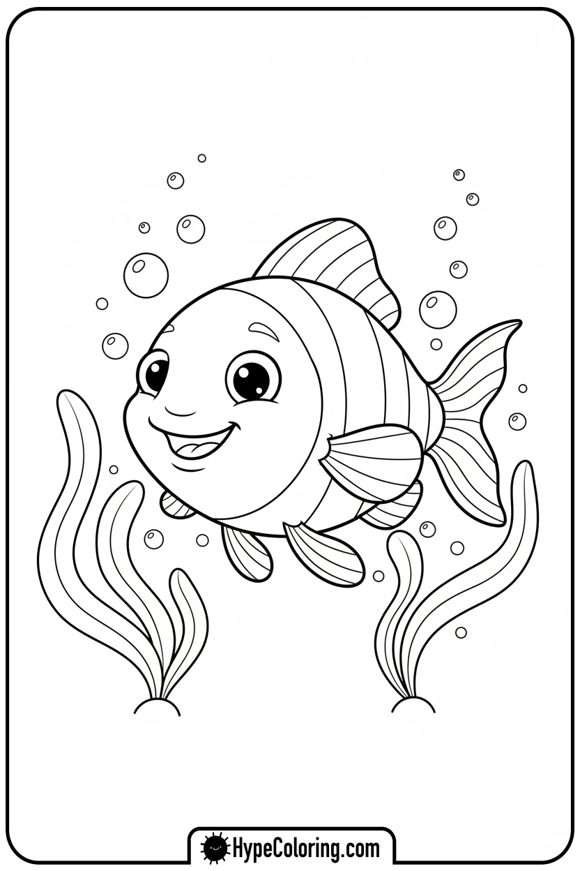 monaco-flag-fish-swimming - monaco flag coloring page