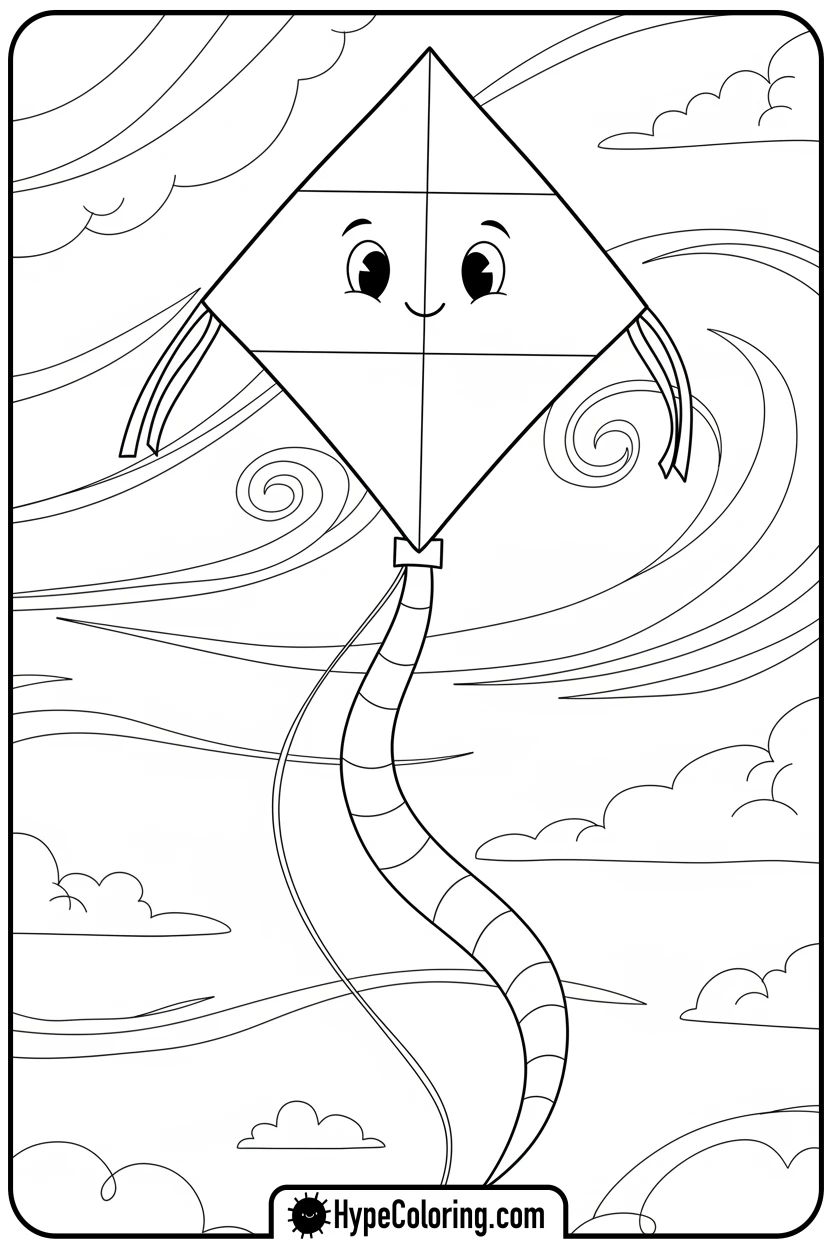 monaco-flag-kite-flying - monaco flag coloring page