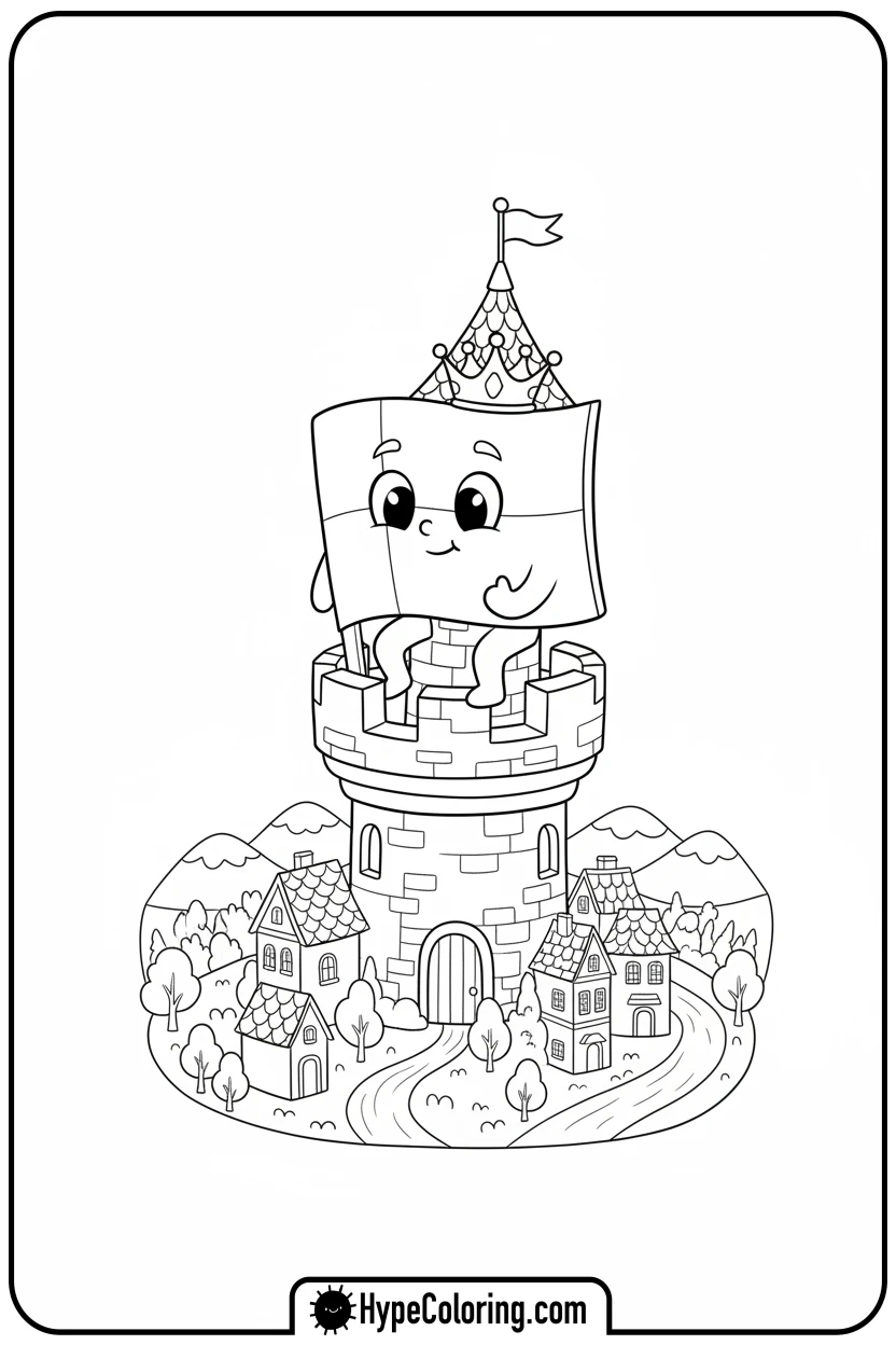 monaco-flag-royal-character - monaco flag coloring page