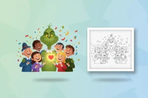 the-grinch-now-with-a - dr seuss coloring pages