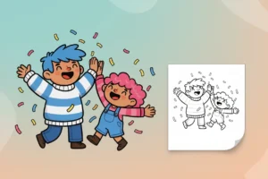 two-toca-boca-style-best - toca boca coloring pages