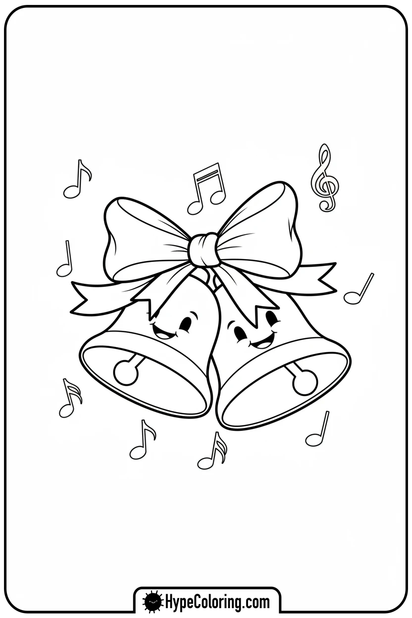 jingle-bells-with-ribbon - ornament coloring pages