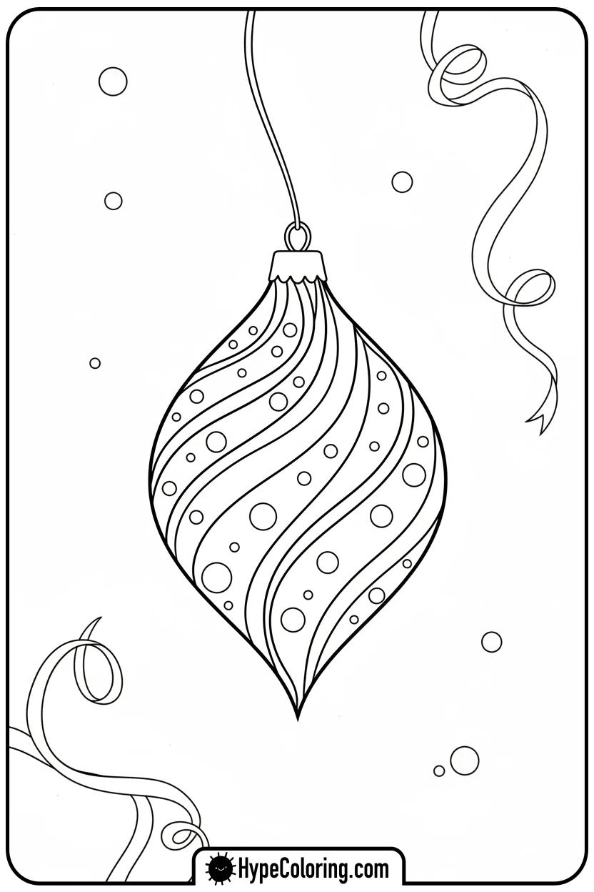 teardrop-ornament-with-swirls - ornament coloring pages