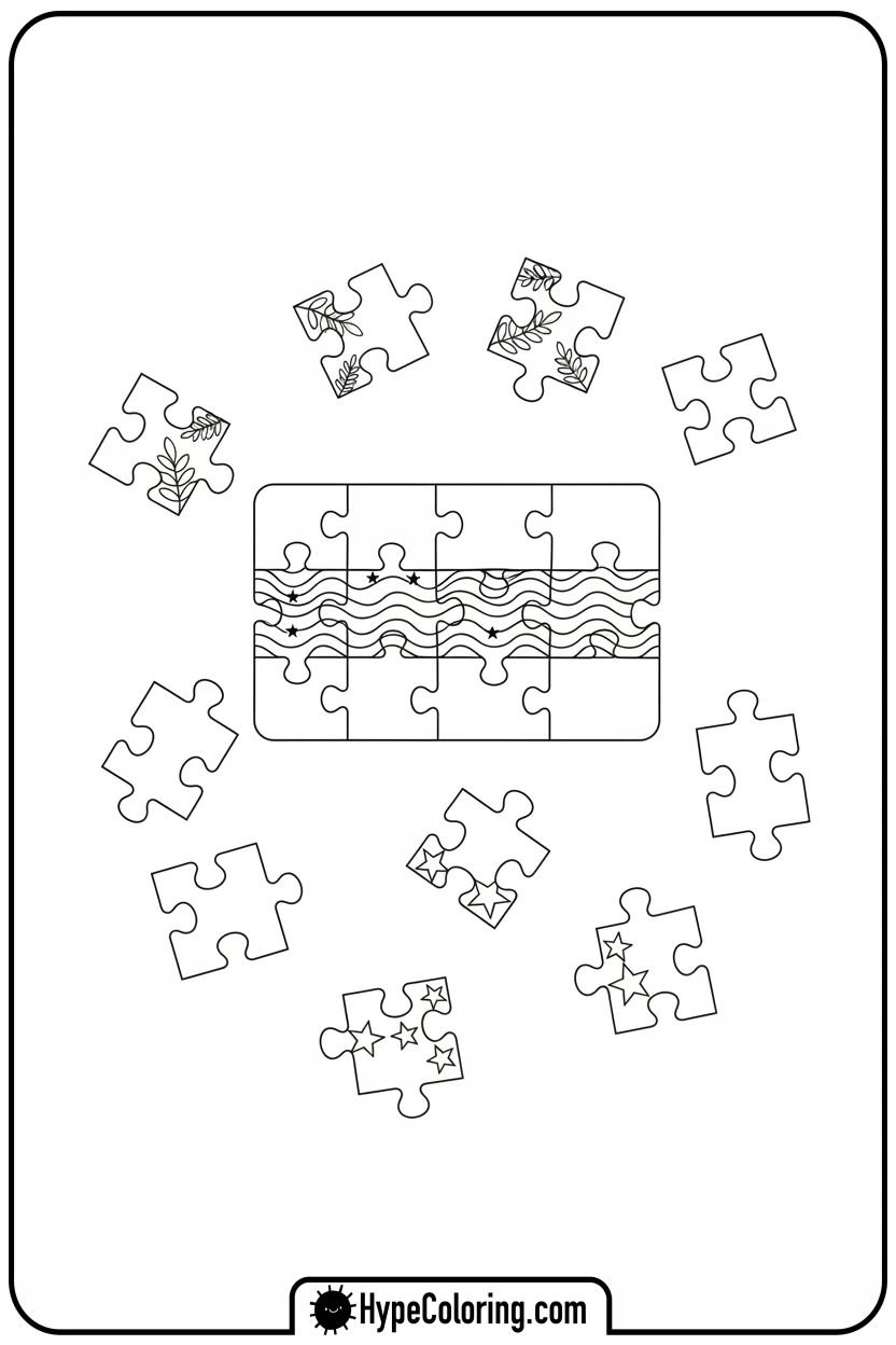 gabon-flag-jigsaw-puzzle-pieces - gabon flag coloring page