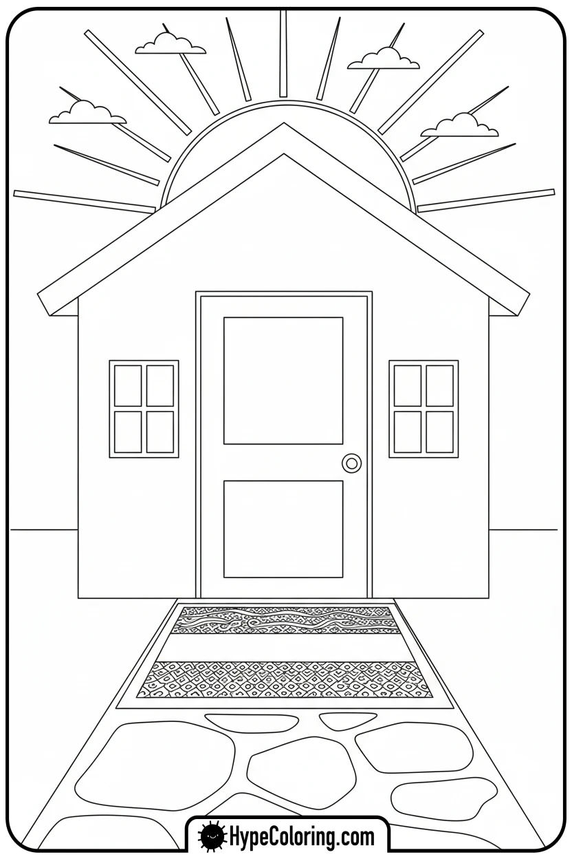 gabon-flag-welcome-mat-for-house - gabon flag coloring page