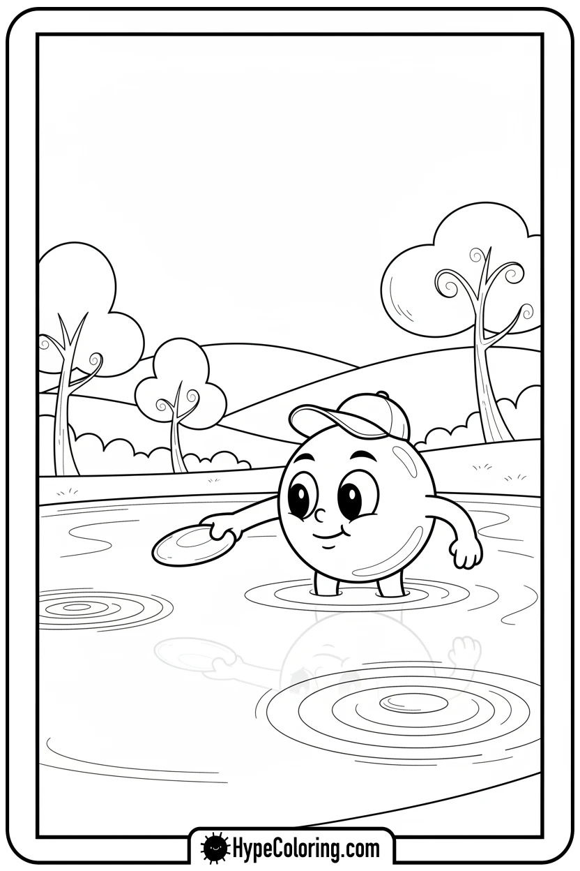 water-droplet-skipping-stone - water coloring pages