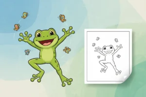 sprig-jumping-high-into-the - amphibia coloring pages sprig