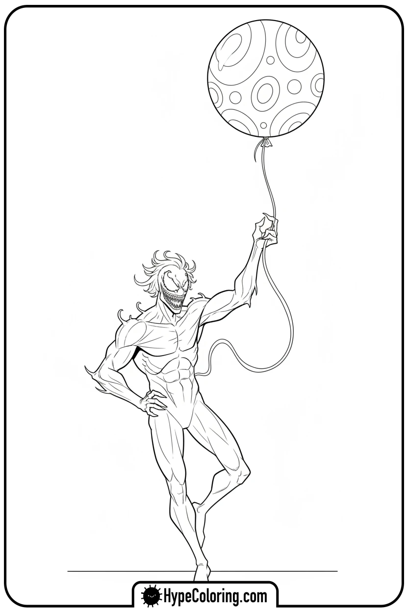 carnage-reaching-for-balloon - carnage coloring pages