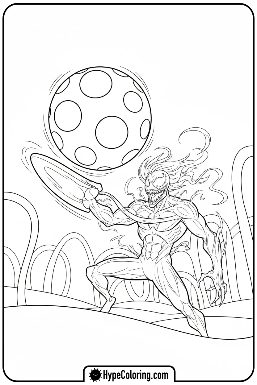 carnage-bouncing-ball - carnage coloring pages