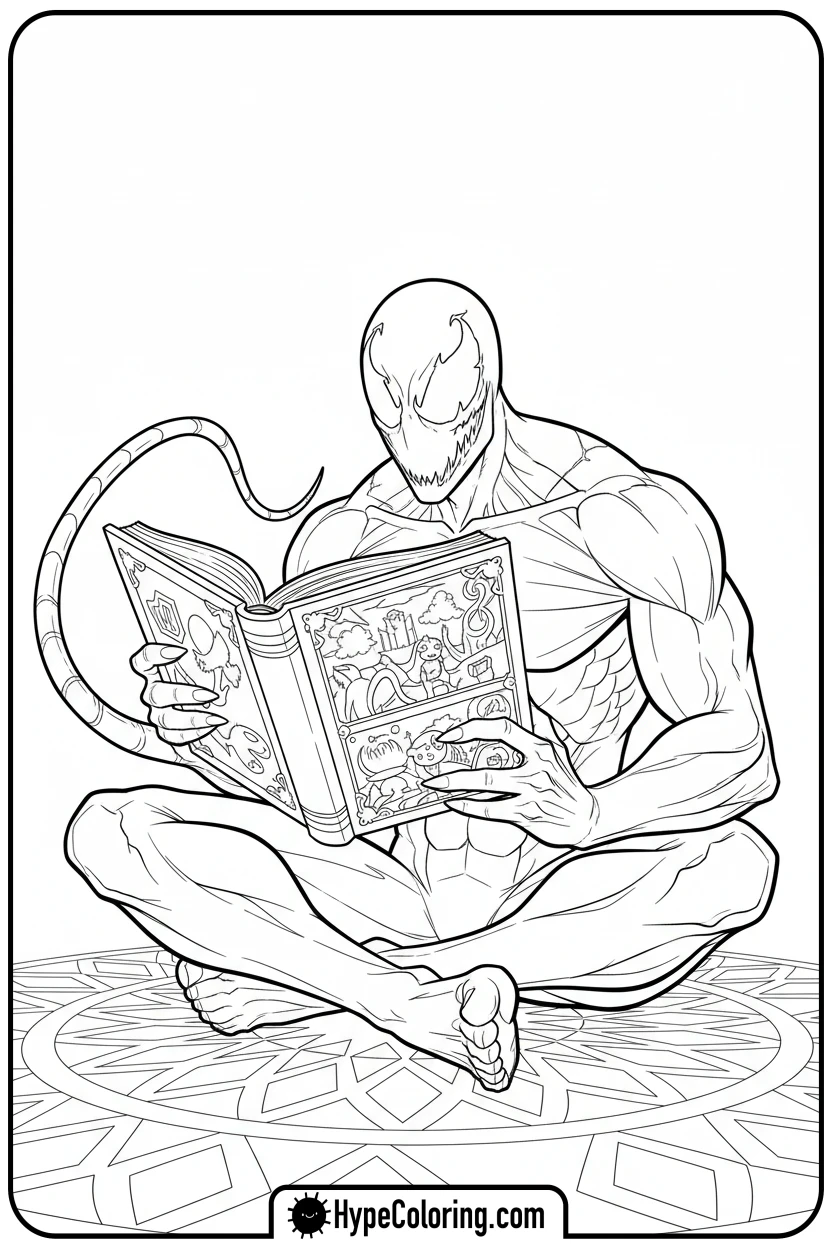 carnage-reading-storybook - carnage coloring pages