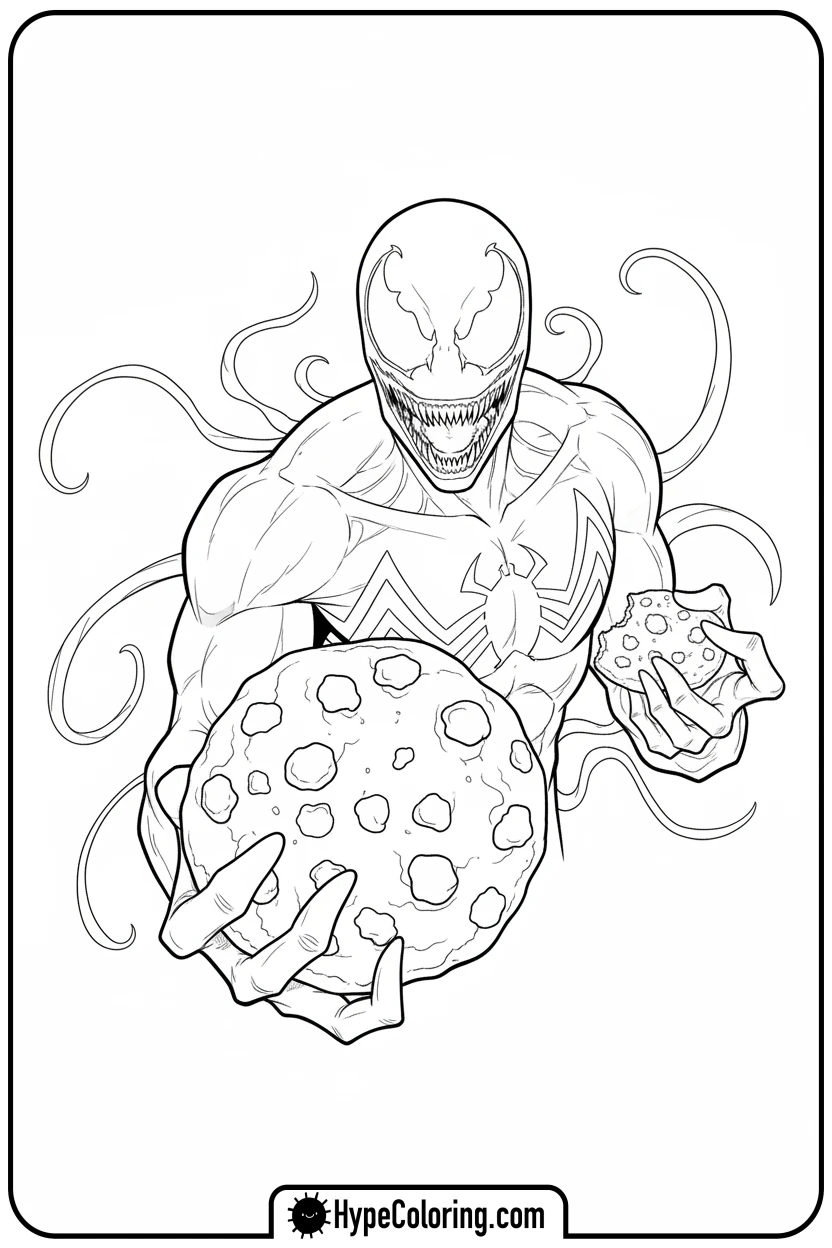 carnage-sharing-cookie - carnage coloring pages