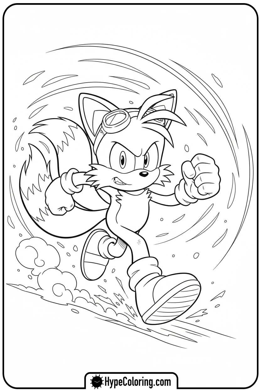 Click to download PDF tails-running-fast - tails color page