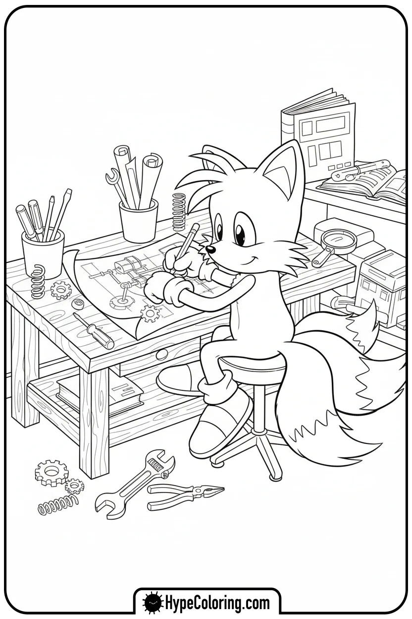 Click to download PDF tails-sketching-invention - tails color page