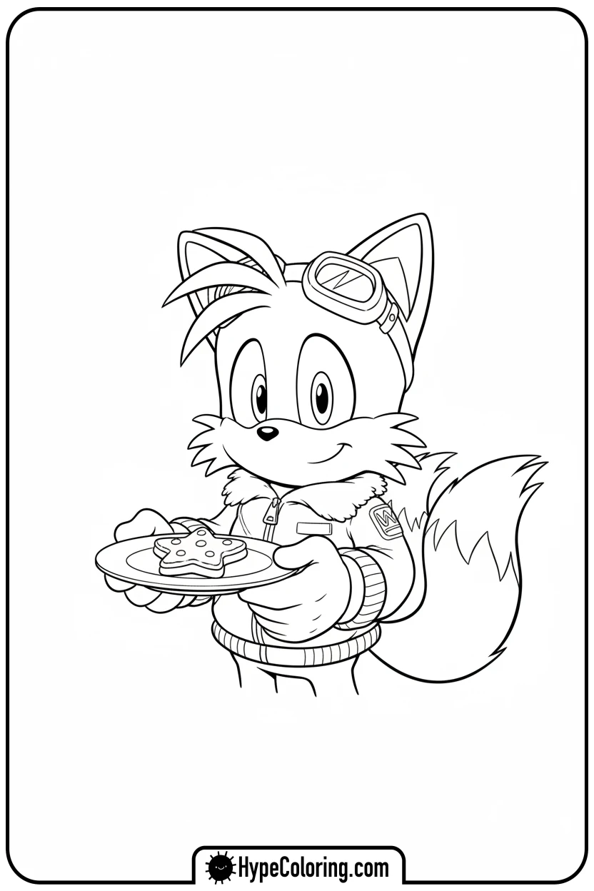Click to download PDF tails-offering-cookie - tails color page