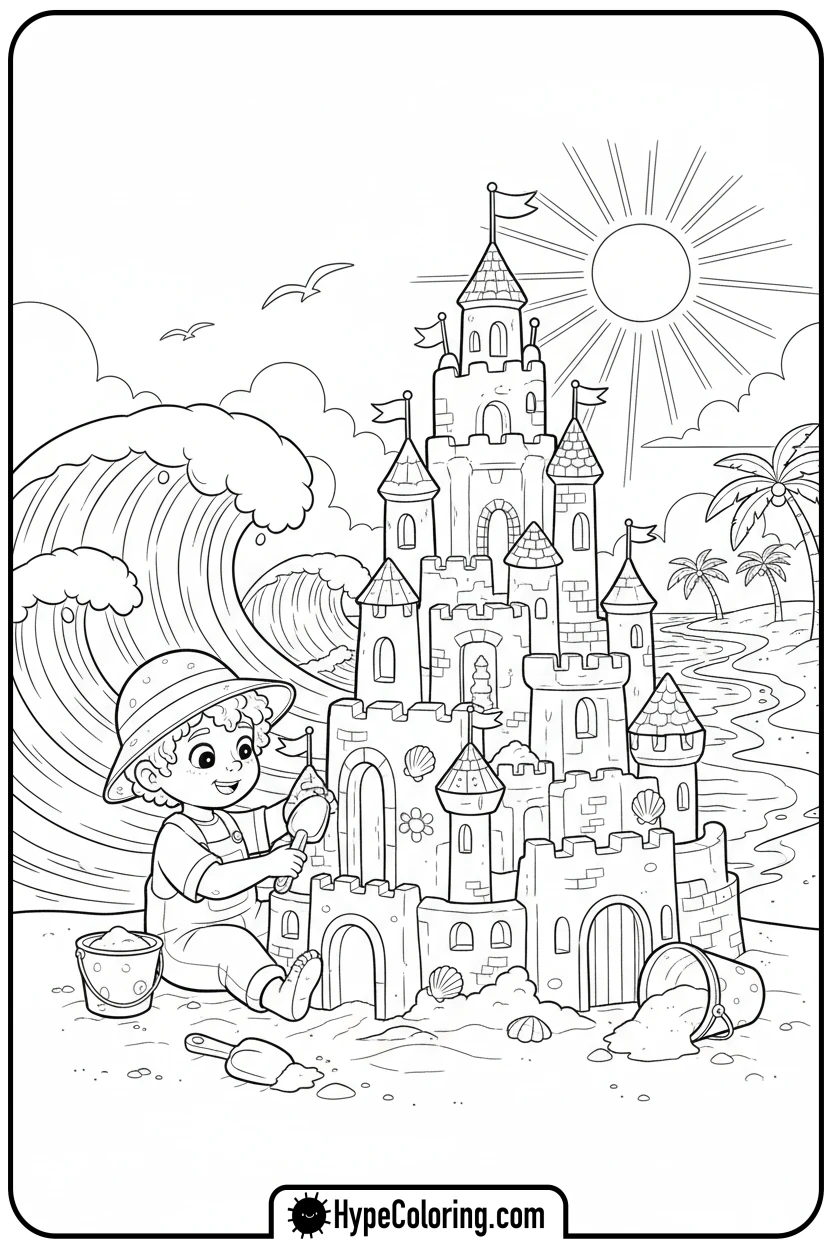 Click to download PDF willt-building-sandcastle - winnie the pooh color pages