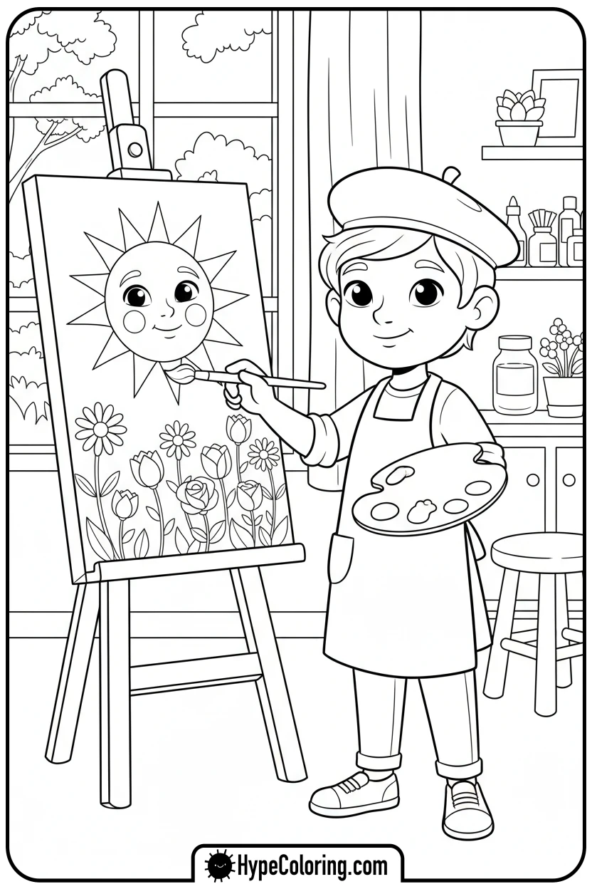 Click to download PDF willt-painting-art - winnie the pooh color pages