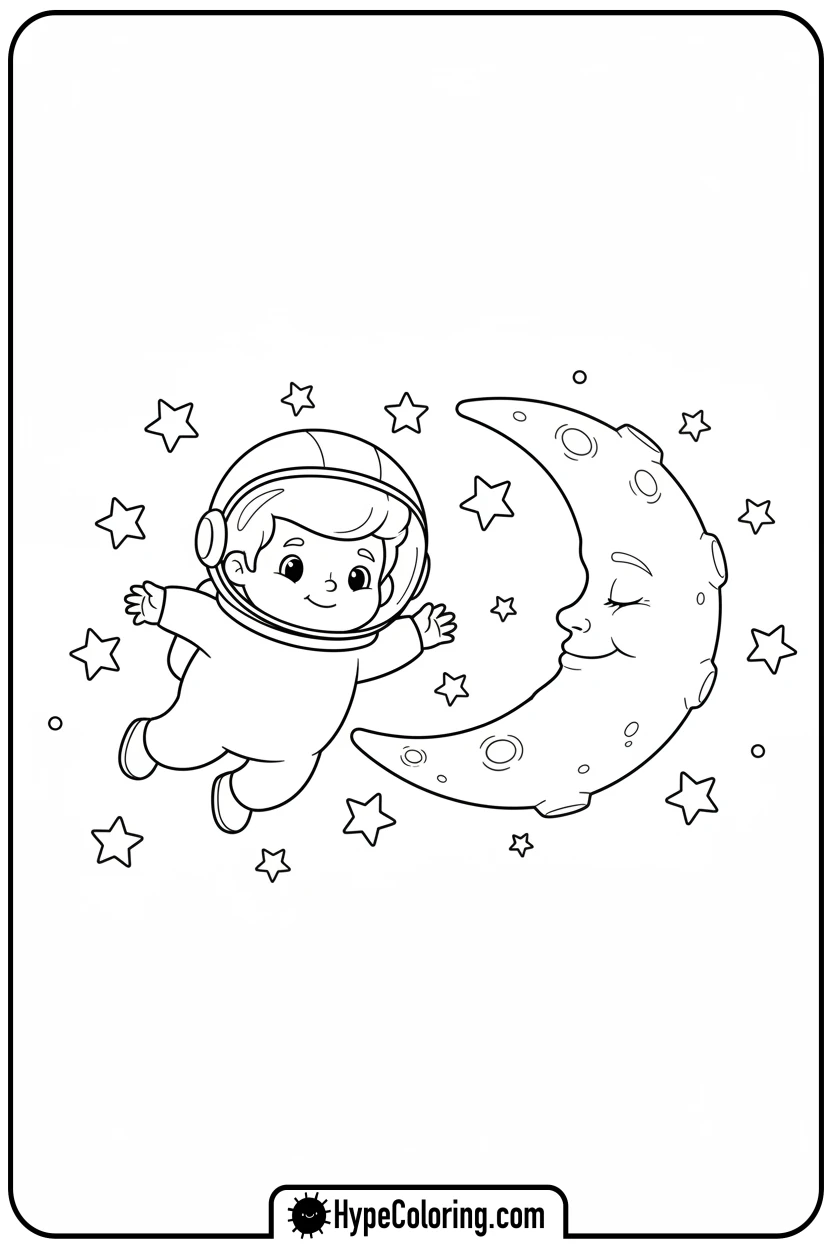 Click to download PDF willt-in-space - winnie the pooh color pages
