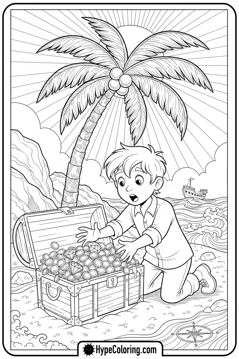 Click to download PDF willt-finding-treasure - winnie the pooh color pages