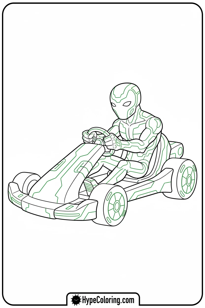 upgrade-merged-with-go-kart - ben ten coloring pages