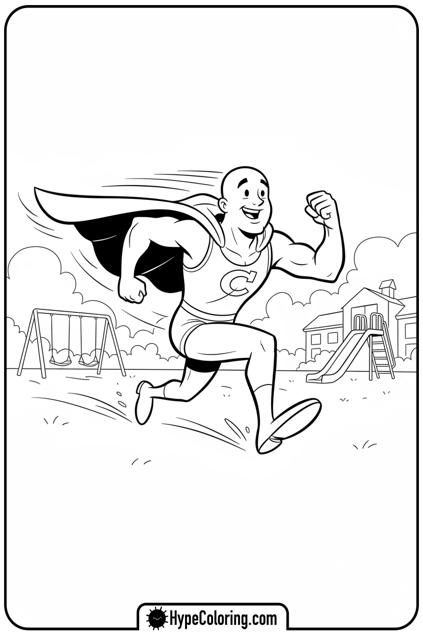 captain-underpants-running-fast - captain underpants coloring pages