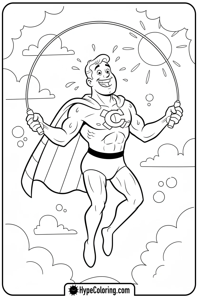 captain-underpants-skipping-rope - captain underpants coloring pages
