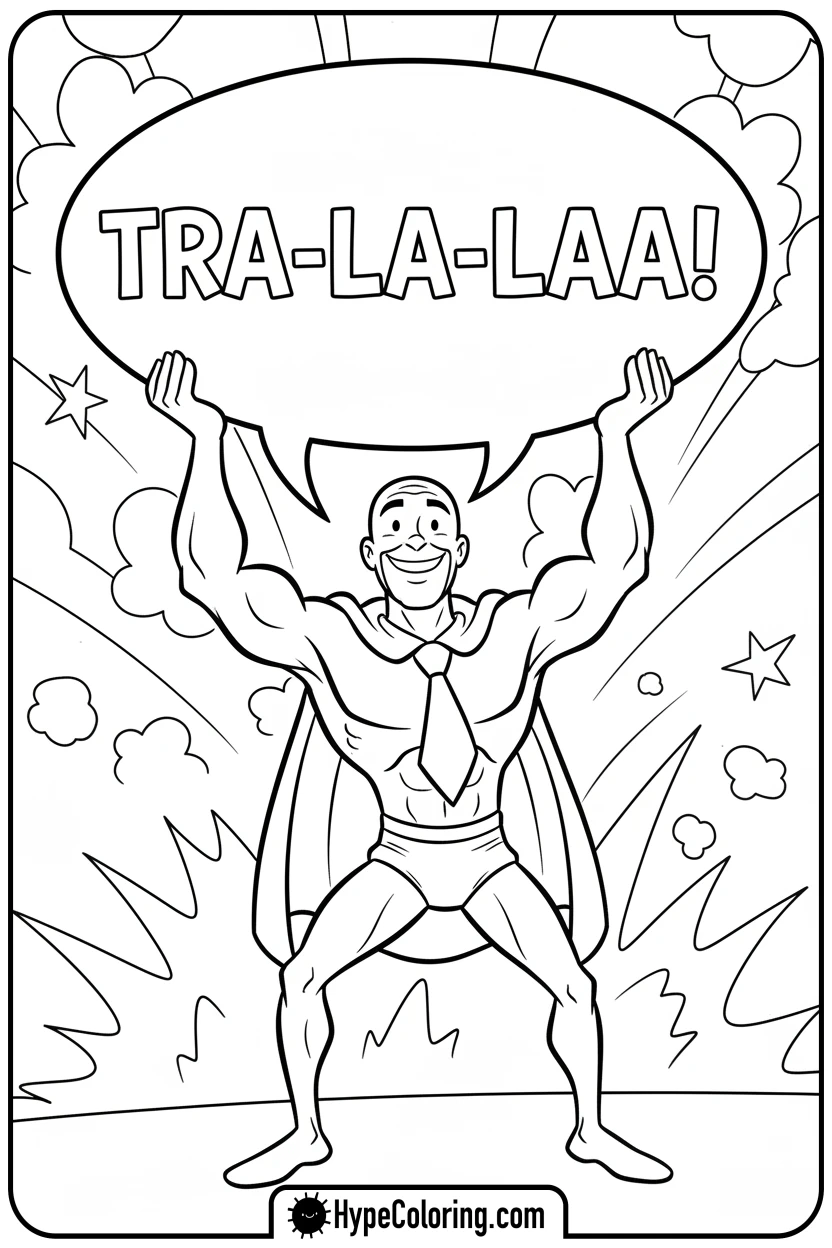 captain-underpants-with-tra-la-laa-bubble - captain underpants coloring pages