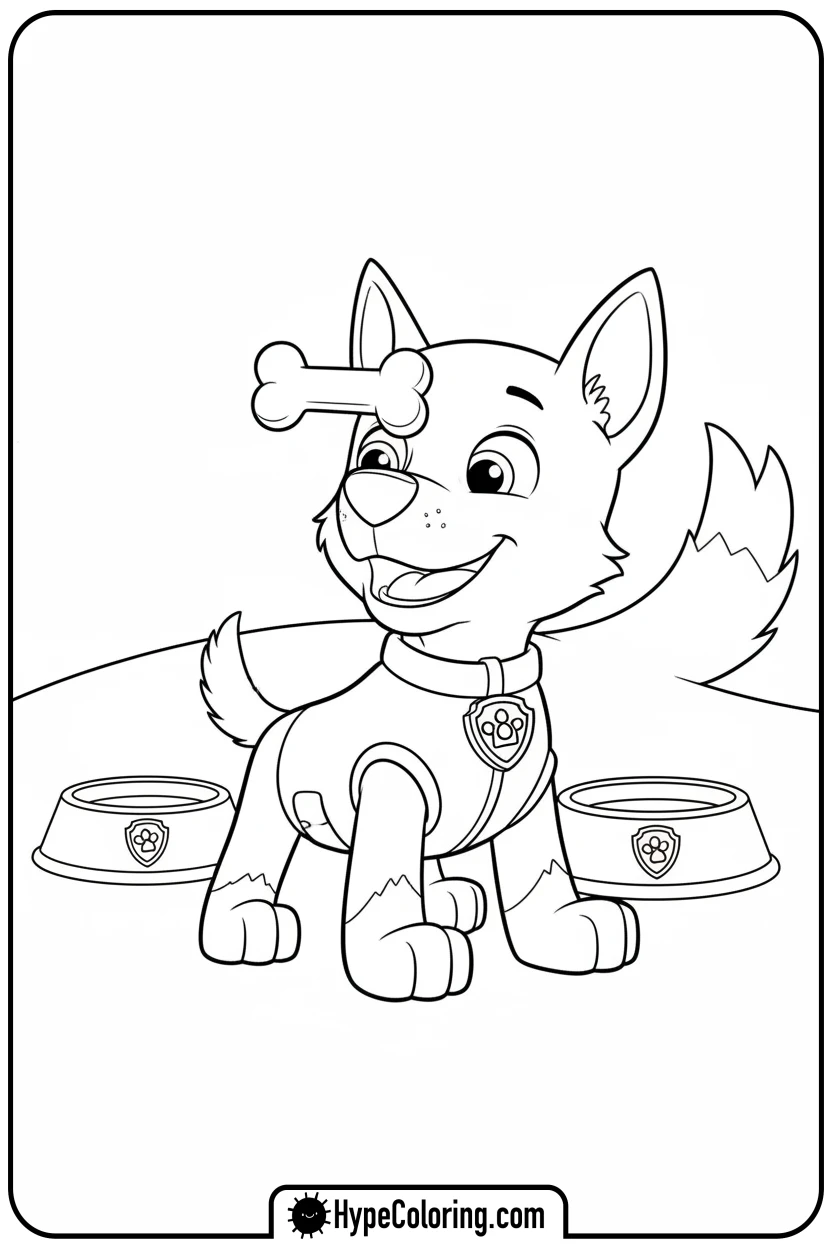 chase-balancing-treat - chase coloring page